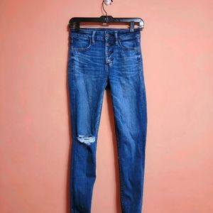 America Eagle High Waist Button Fly Jeans